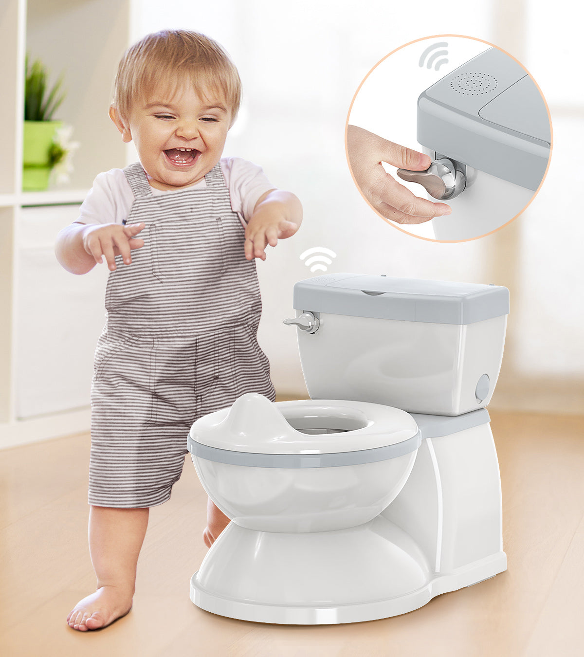 BabyBond Baby Potty Training Toilet with Realistic Flushing Sound